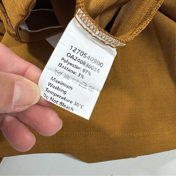 New Commense Side Pleated Wide-Leg Pants Rust Brown - Picture 3 of 8